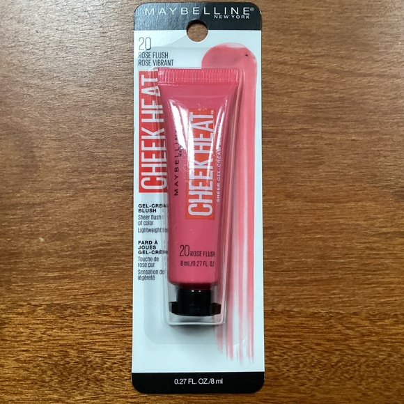 Maybelline Cheek Heat Rose Flush Rose Vibrant 20 New Sealed 0.27 fl oz - Picture 2 of 6